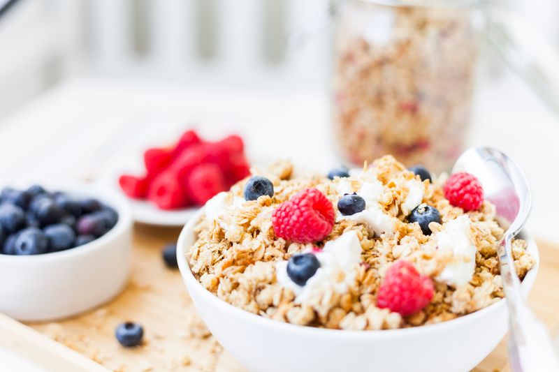 Granola yogurt parfait breakfast bowl at Tatte